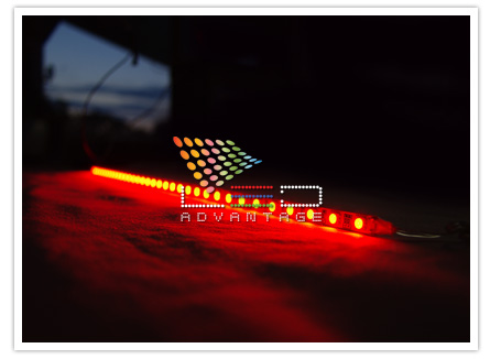 12V 30 LED 50CM RIGID RED MARINE STRIP LIGHT   BOAT/RV  